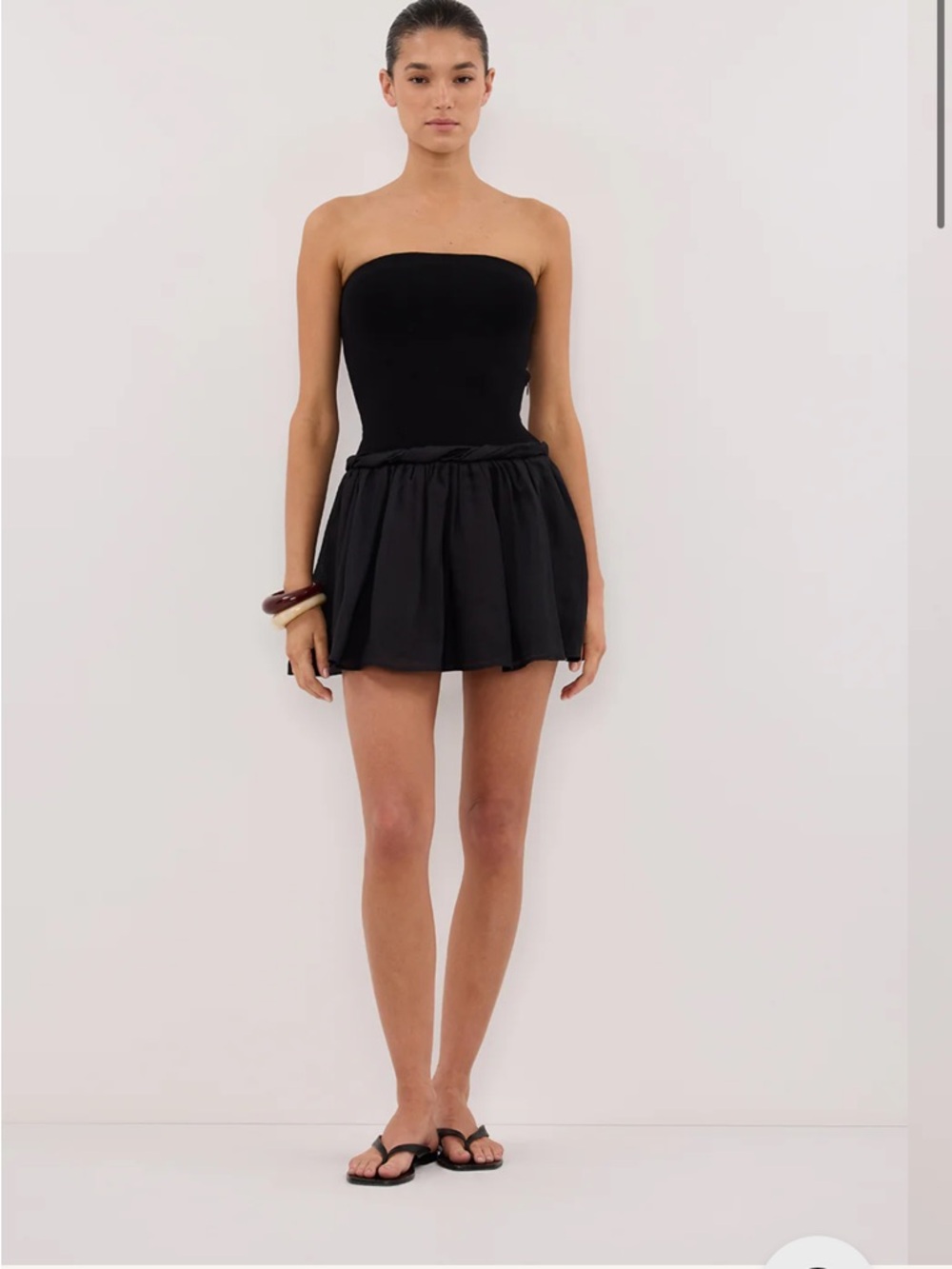 NWT DISSH Coco Black Strapless Hybrid Mini Dress - Picture 2 of 3